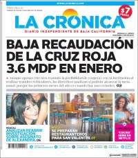 Portada de La Crónica de Baja California (México)