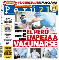 Portada de Perú 21 (Perú)