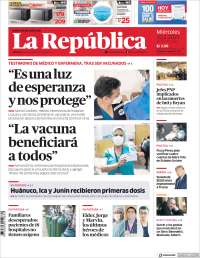 Portada de La Republica (Perú)