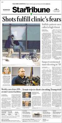 Portada de Star Tribune (USA)