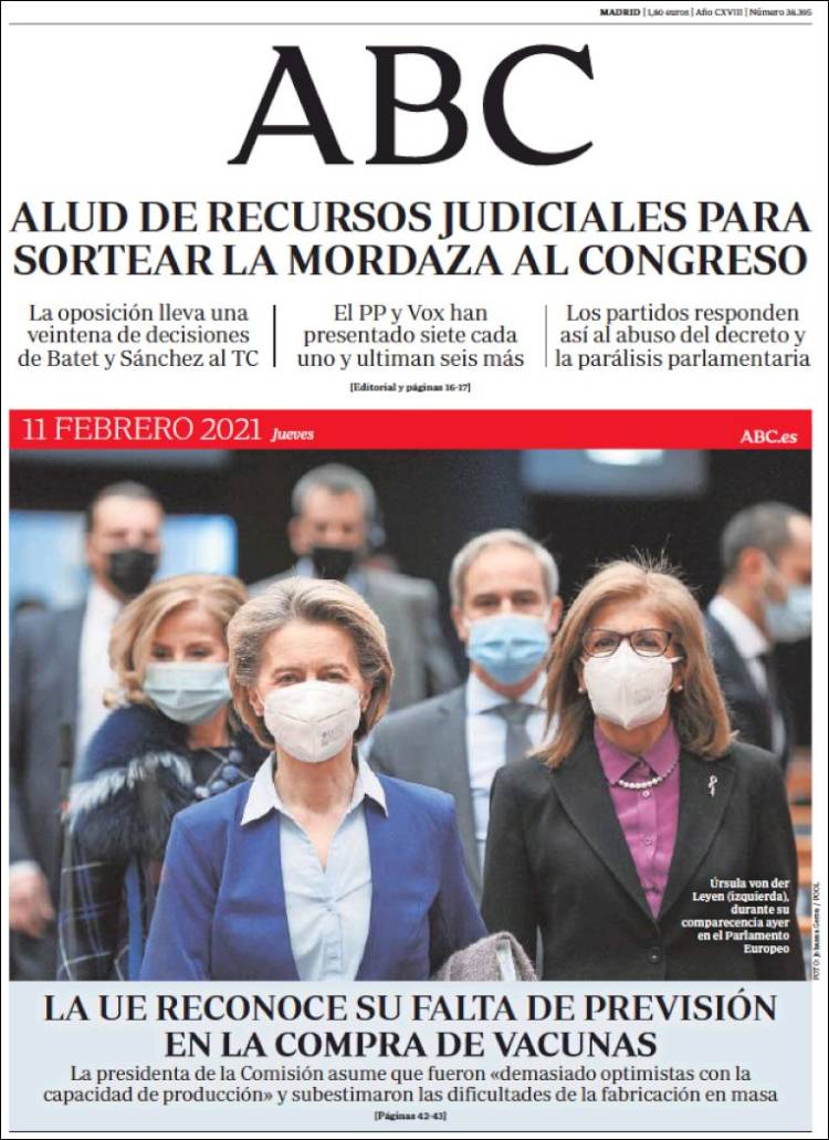 Portada de ABC (España)