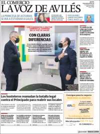 Portada de El Comercio - Avilés (España)