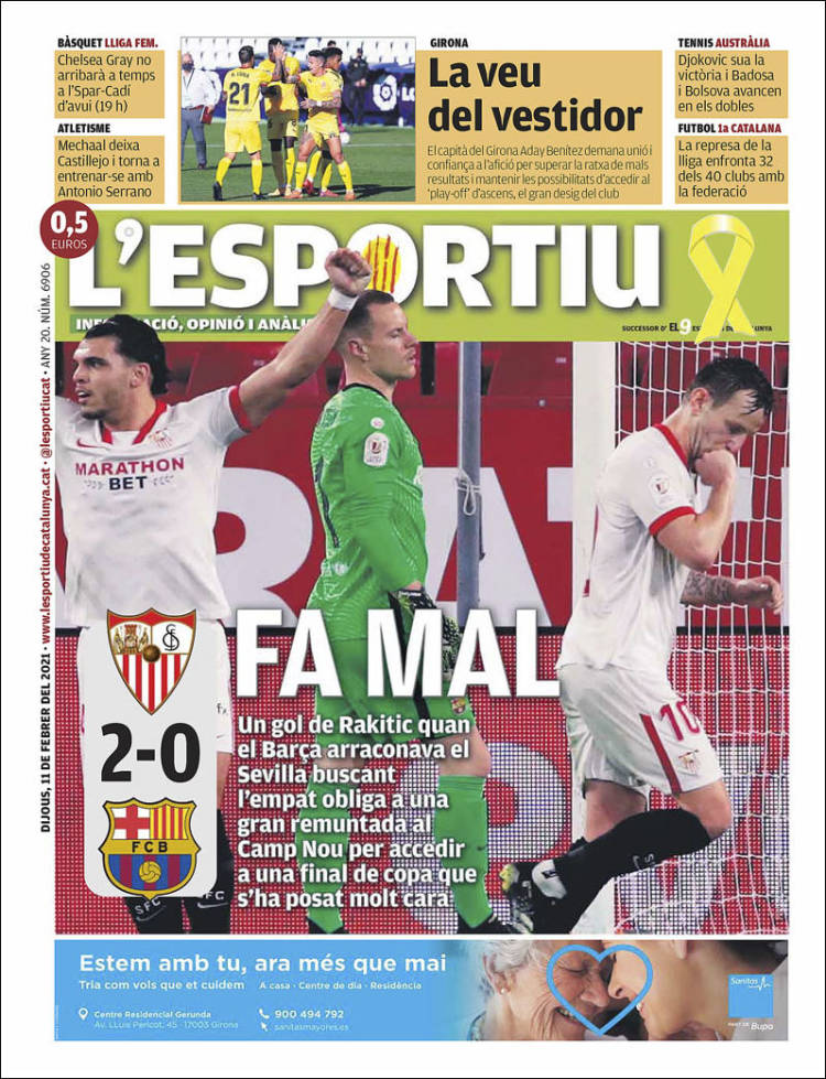 Portada de L'Esportiu : Girona (España)