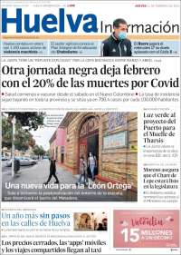 Portada de Huelva Información (España)