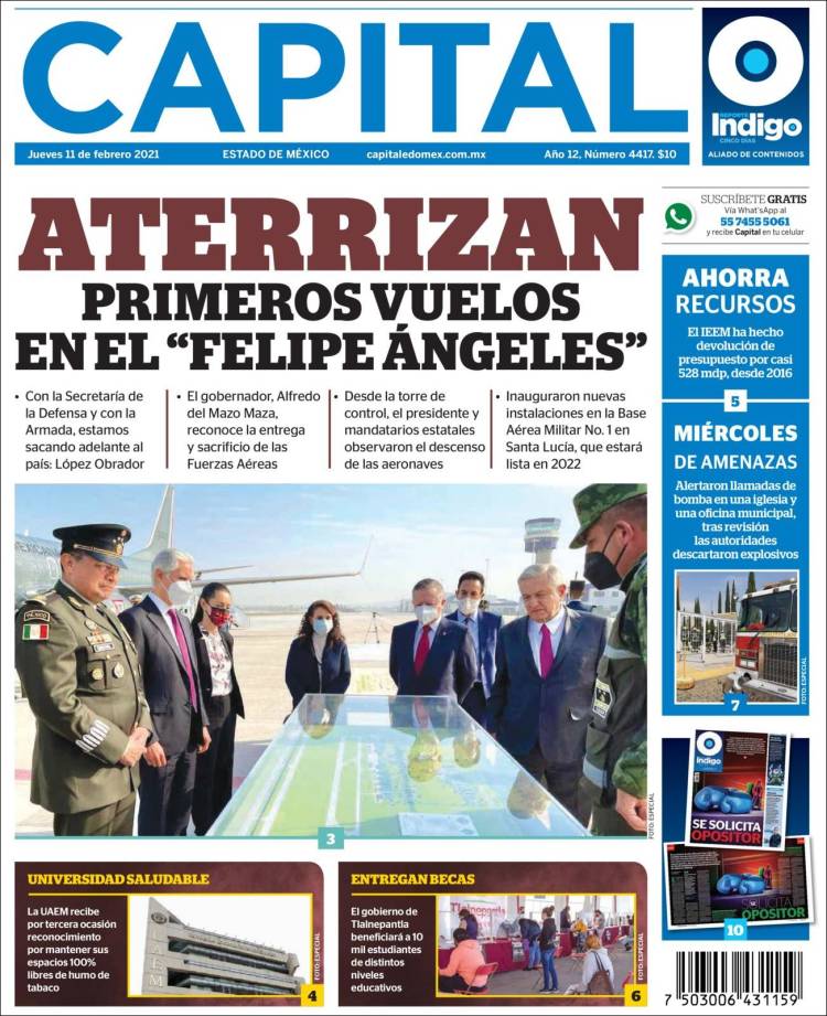 Portada de Capital México (México)