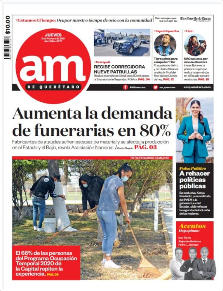 Portada de A.M. Querétaro (México)