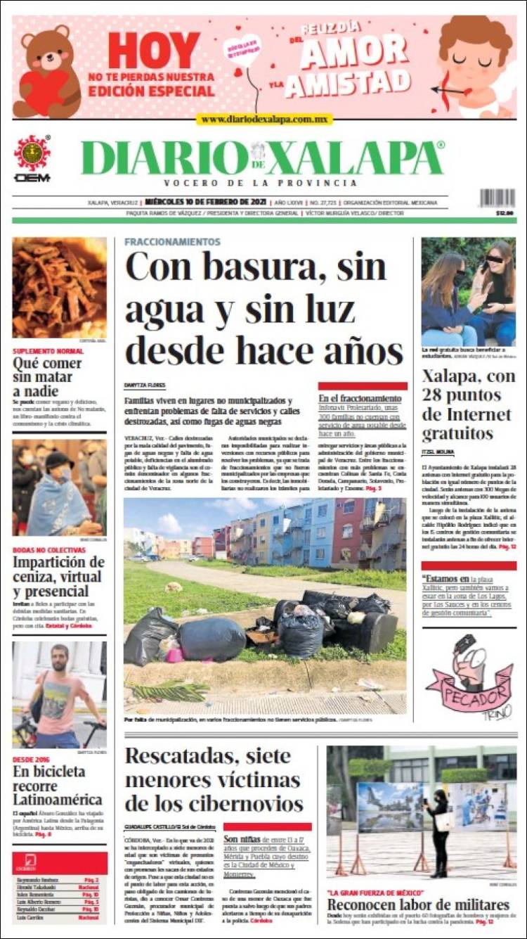 Portada de Diario de Xalapa (México)