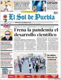 Portada de El Sol de Puebla (México)