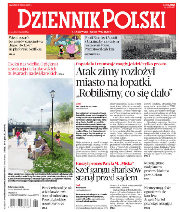 Portada de Dziennik (Polonia)