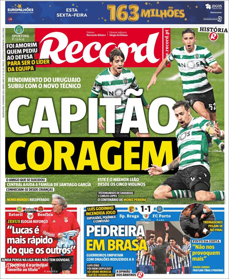 Portada de Record (Portugal)