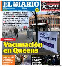 Portada de El Diario NY (USA)