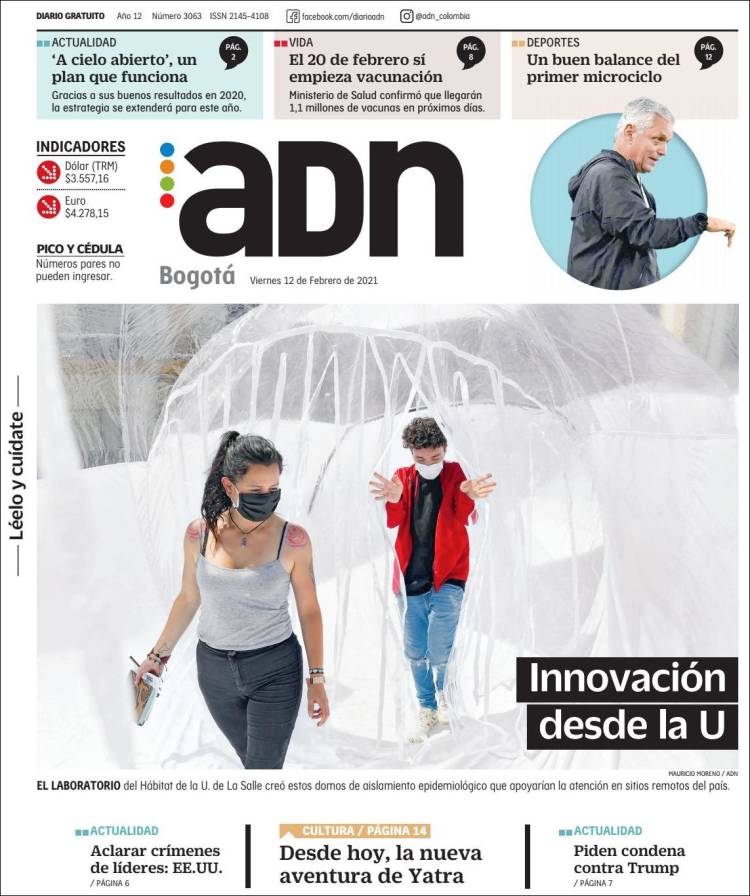 Portada de ADN - Bogotá (Colombia)