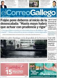 Portada de El Correo Gallego (Espagne)