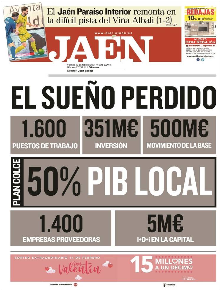 Portada de Diario Jaén (Espagne)