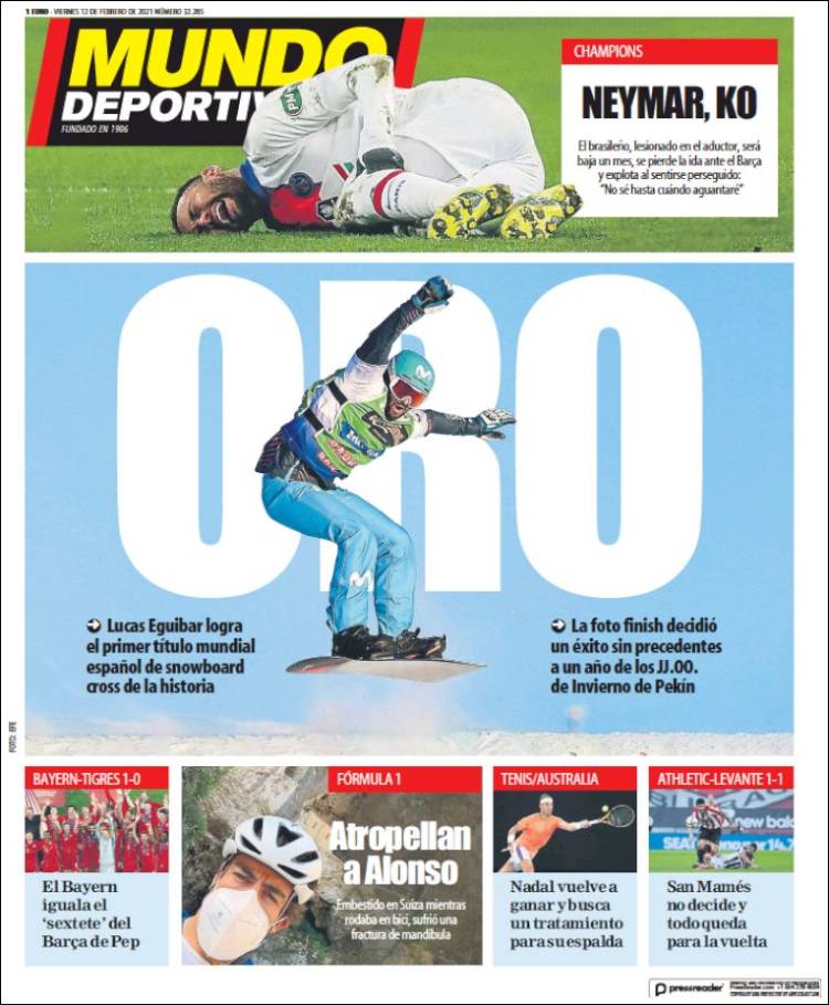 Portada de El Mundo Deportivo (Espa&ntilde;a)