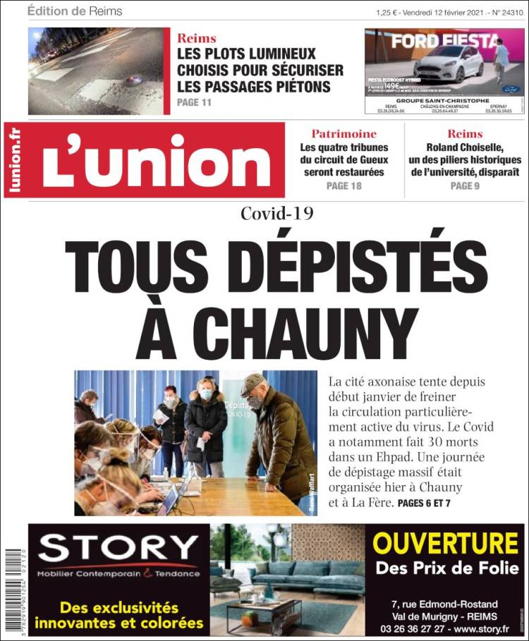 Portada de L'Union (Francia)
