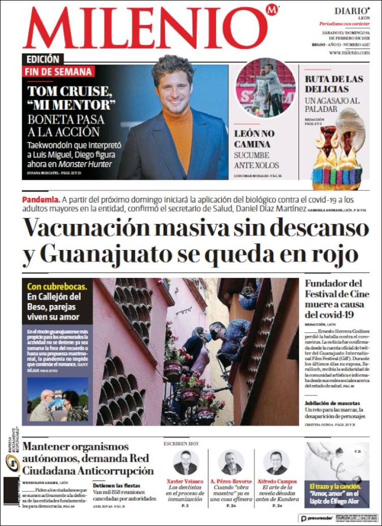 Portada de Milenio de León (México)