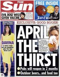 Portada de The Sun (United Kingdom)