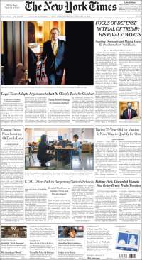 Portada de New York Times (USA)