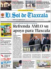 Portada de El Sol de Tlaxcala (México)