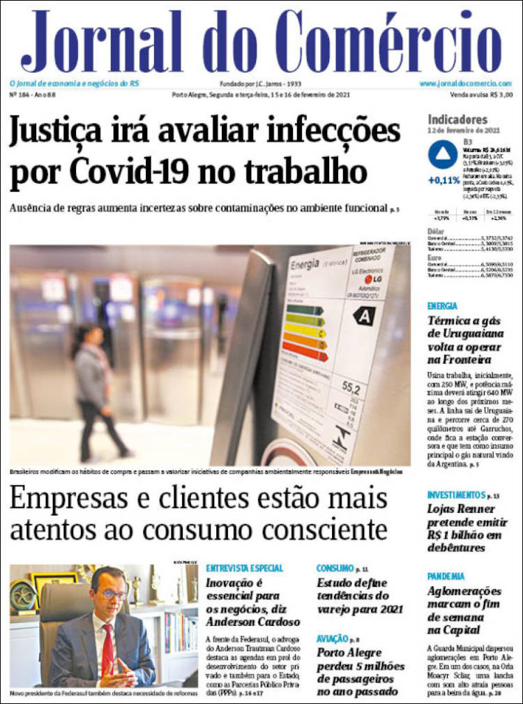 Portada de Jornal do Comércio (Brasil)