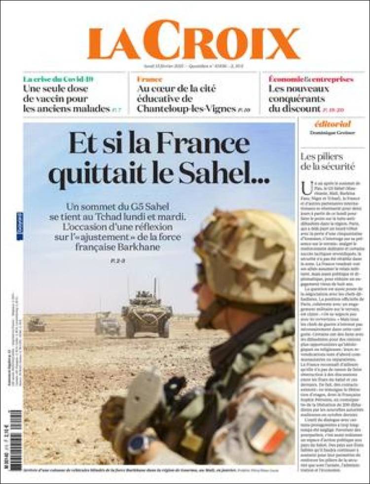 Portada de La Croix (Francia)