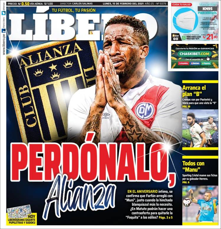 Portada de Líbero (Perú)