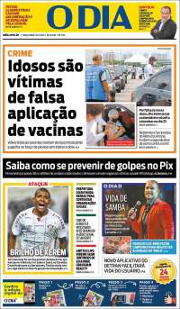 Portada de O Dia (Brasil)