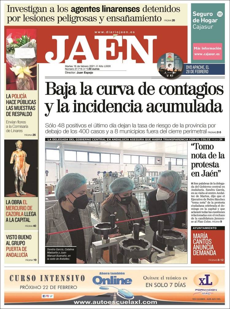 Portada de Diario Jaén (España)