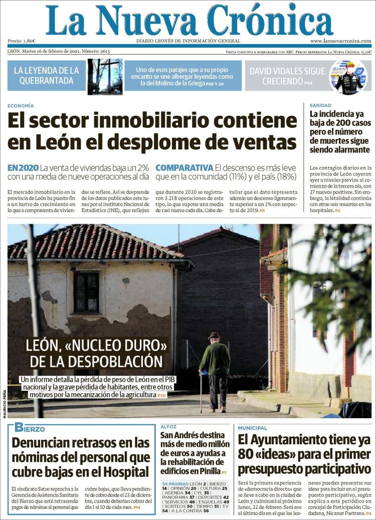 Portada de La Nueva Crónica (España)