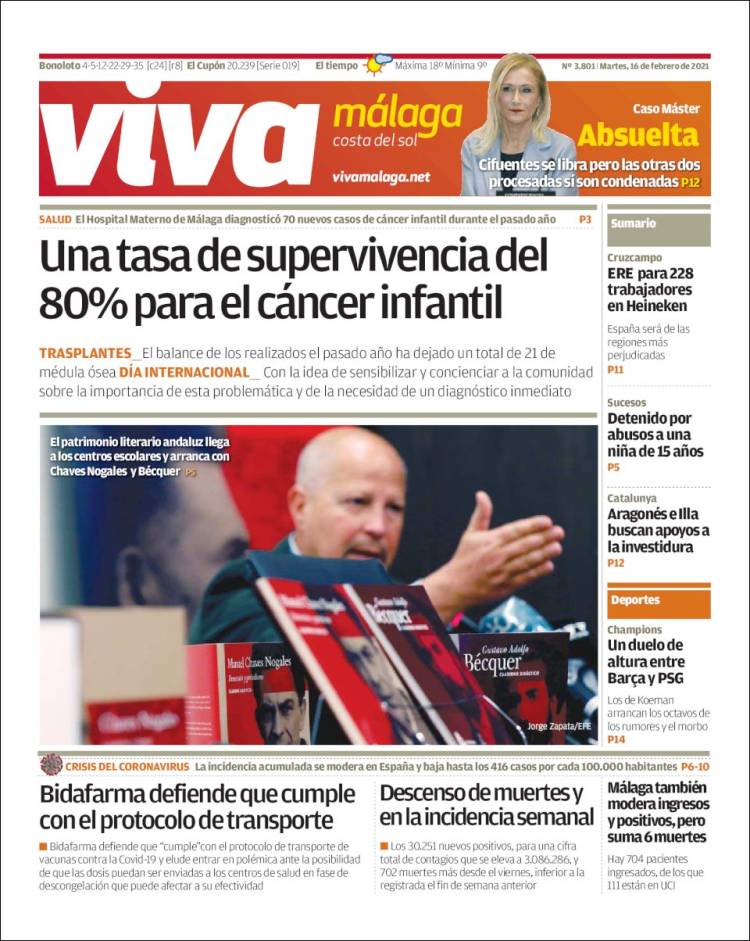 Portada de Viva Málaga (España)