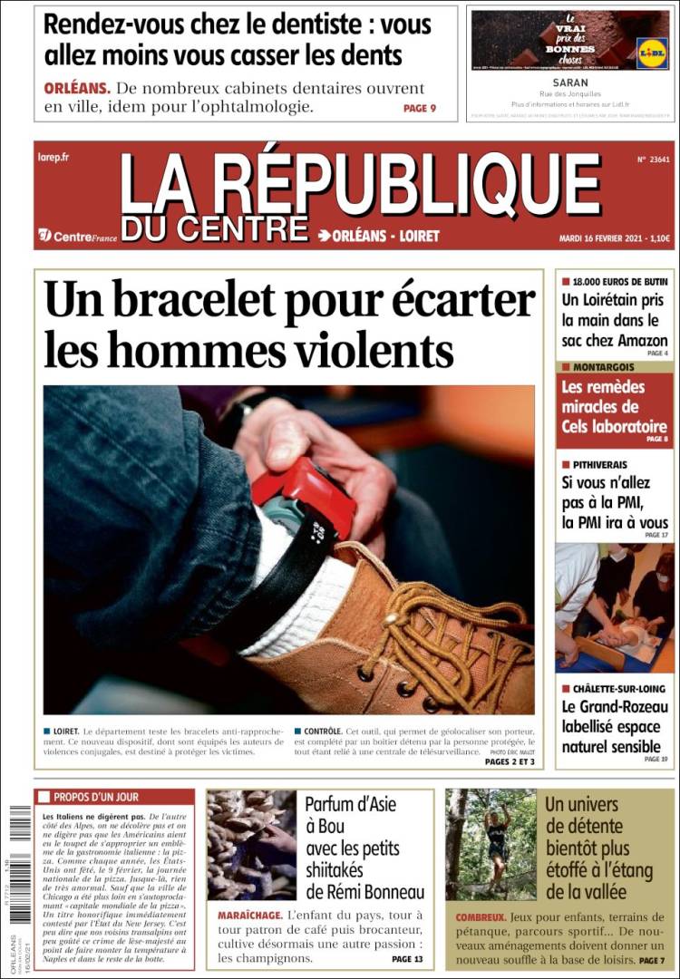 Portada de La République du Centre (France)