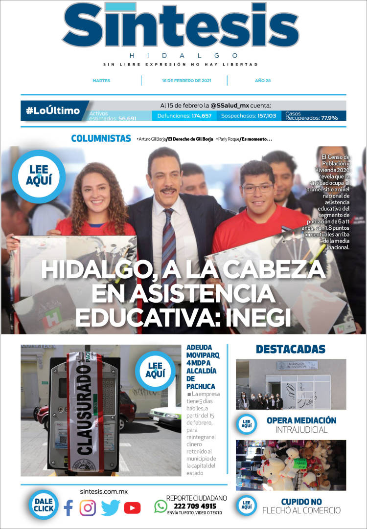 Portada de Sistesis - Hidalgo (M&eacute;xico)
