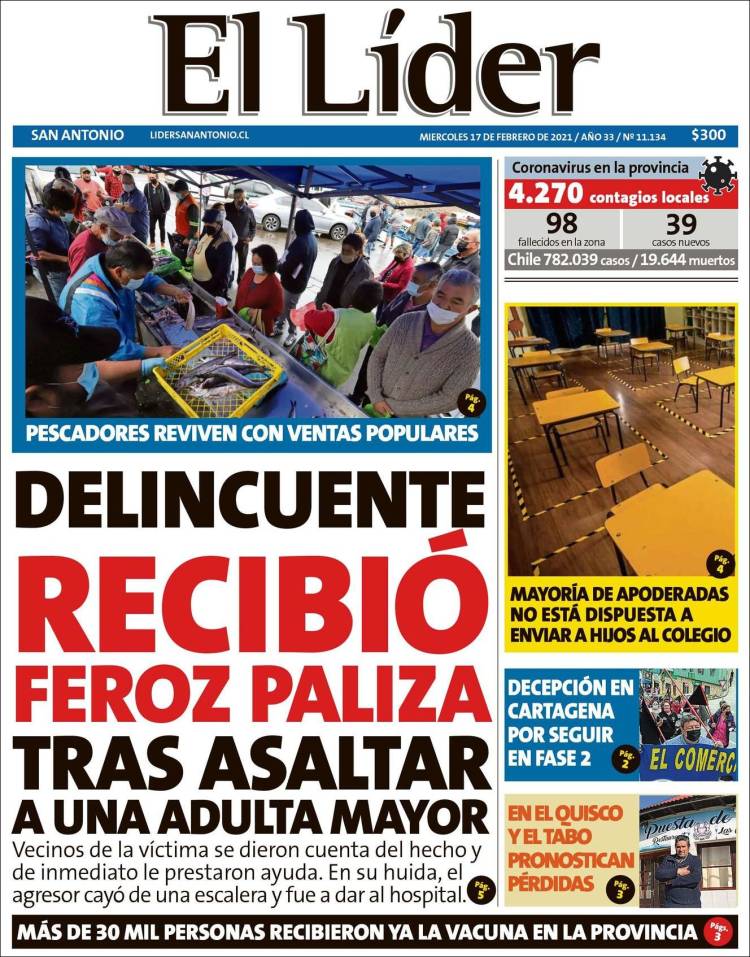 Portada de Lider de San Antonio (Chile)