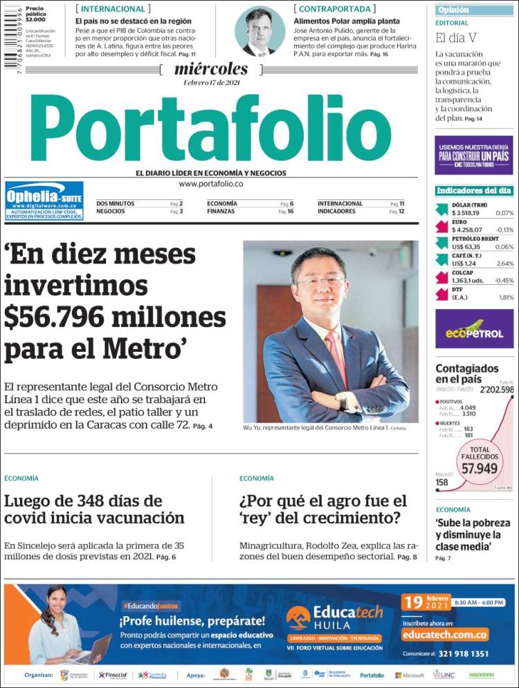 Portada de Portafolio (Colombia)