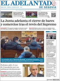 Portada de El Adelantado de Segovia (España)