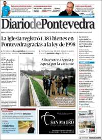 Portada de Diario de Pontevedra (España)