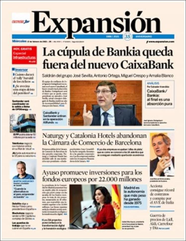 Portada de Expansión (Espa&ntilde;a)