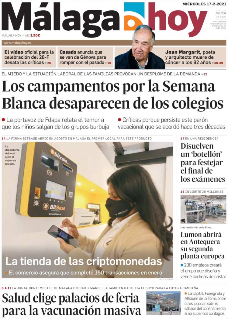 Portada de Málaga Hoy (Espagne)