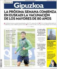 Portada de Noticias de Gipuzkoa (España)