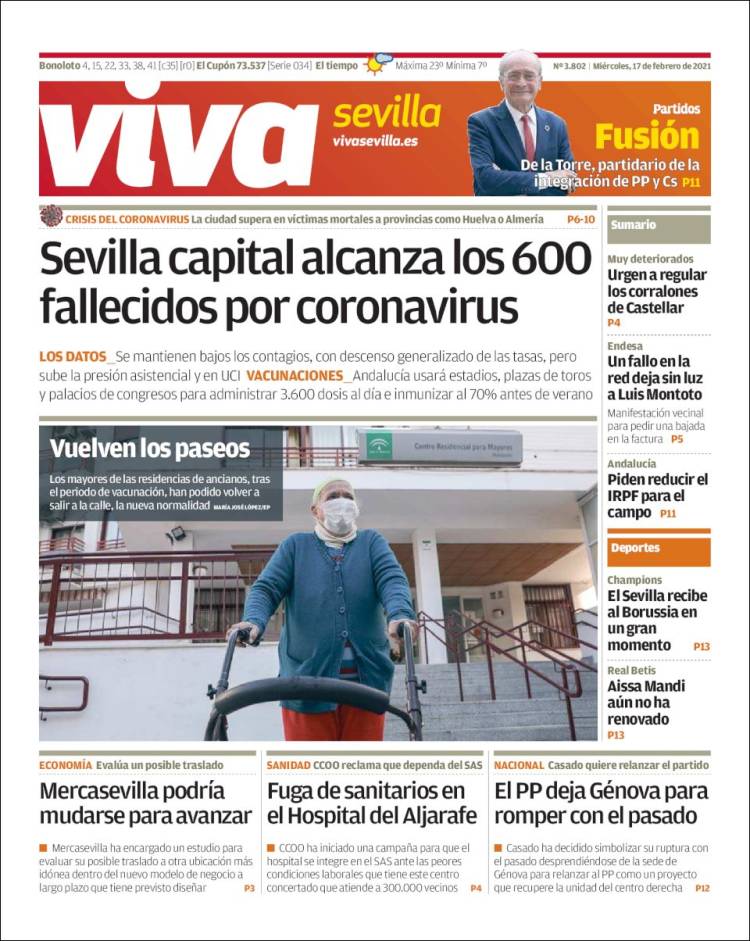 Portada de Viva Sevilla (España)