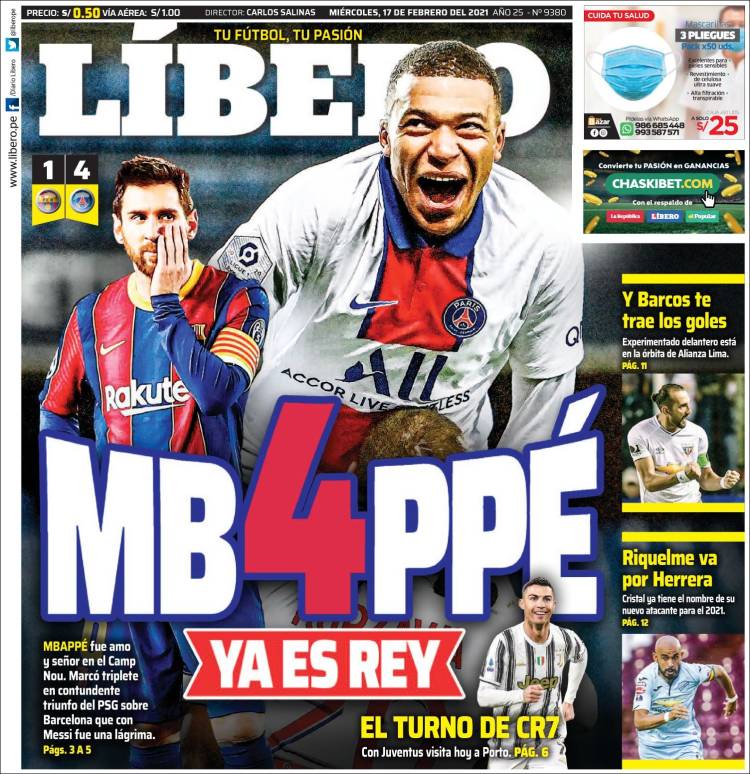 Portada de Líbero (Per&uacute;)