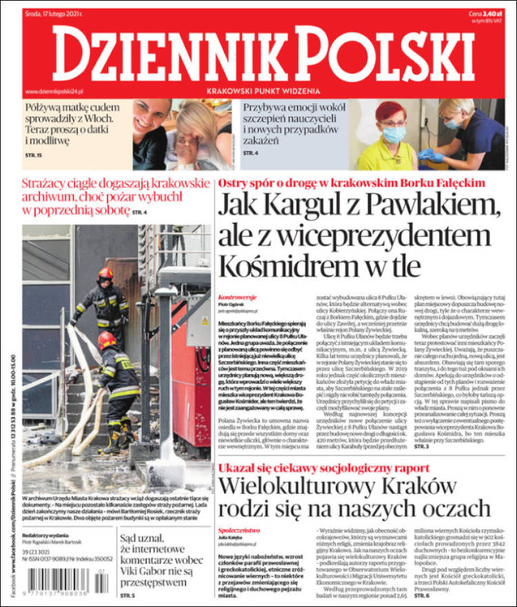 Portada de Dziennik (Polonia)