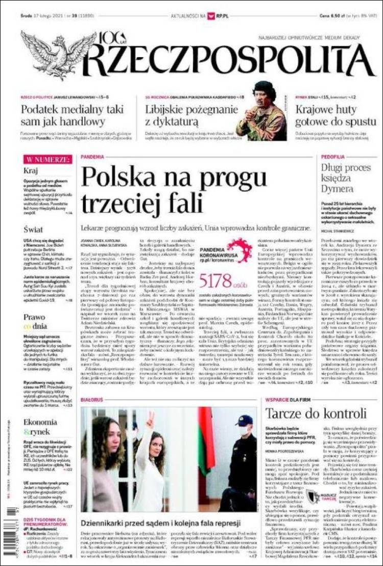 Portada de Rzeczpospolita (Polonia)