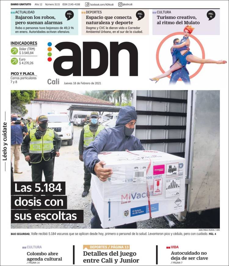 Portada de ADN - Cali (Colombia)