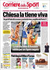 Portada de Corriere dello Sport (Italia)