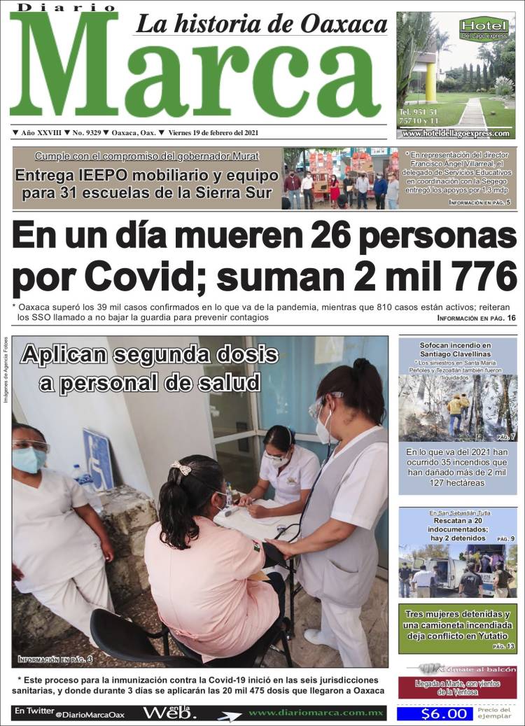 Portada de Diario Marca (México)
