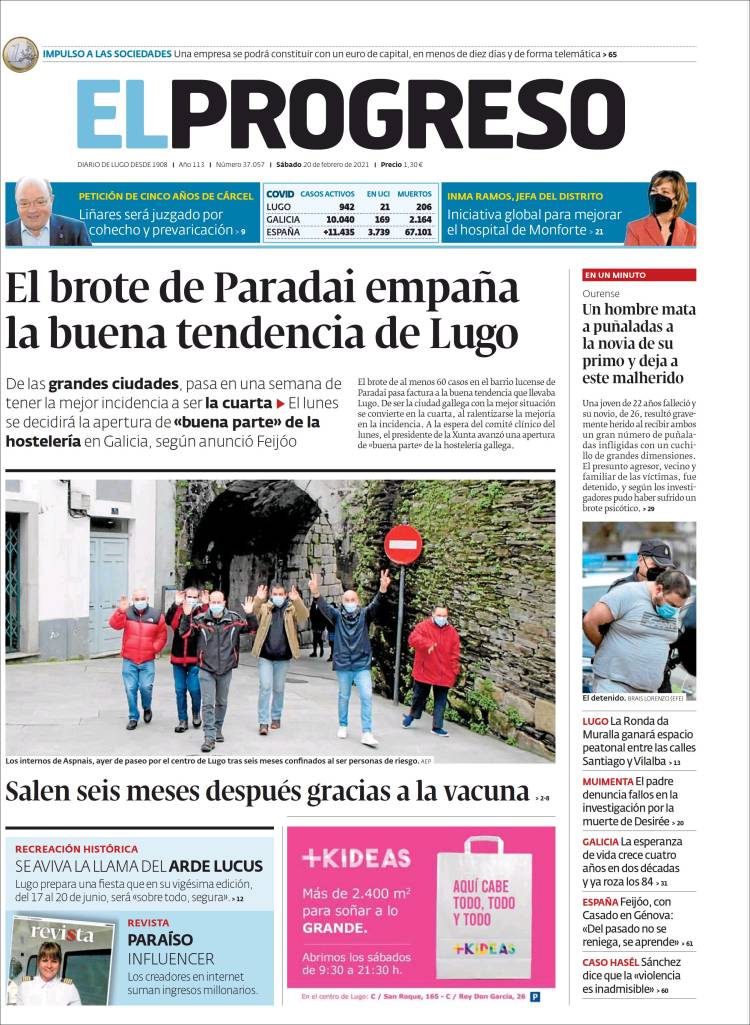 Portada de El Progreso (España)