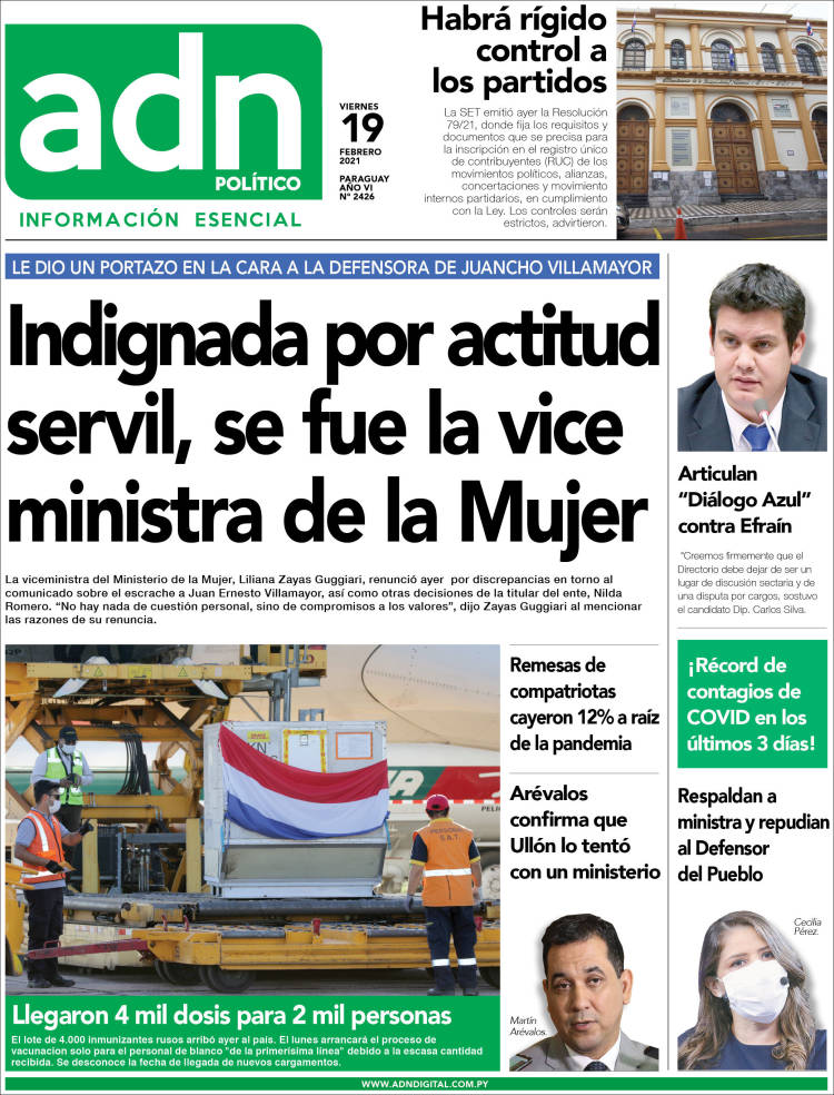 Portada de ADN Paraguayo (Paraguay)