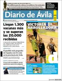 Portada de Diario de Ávila (España)